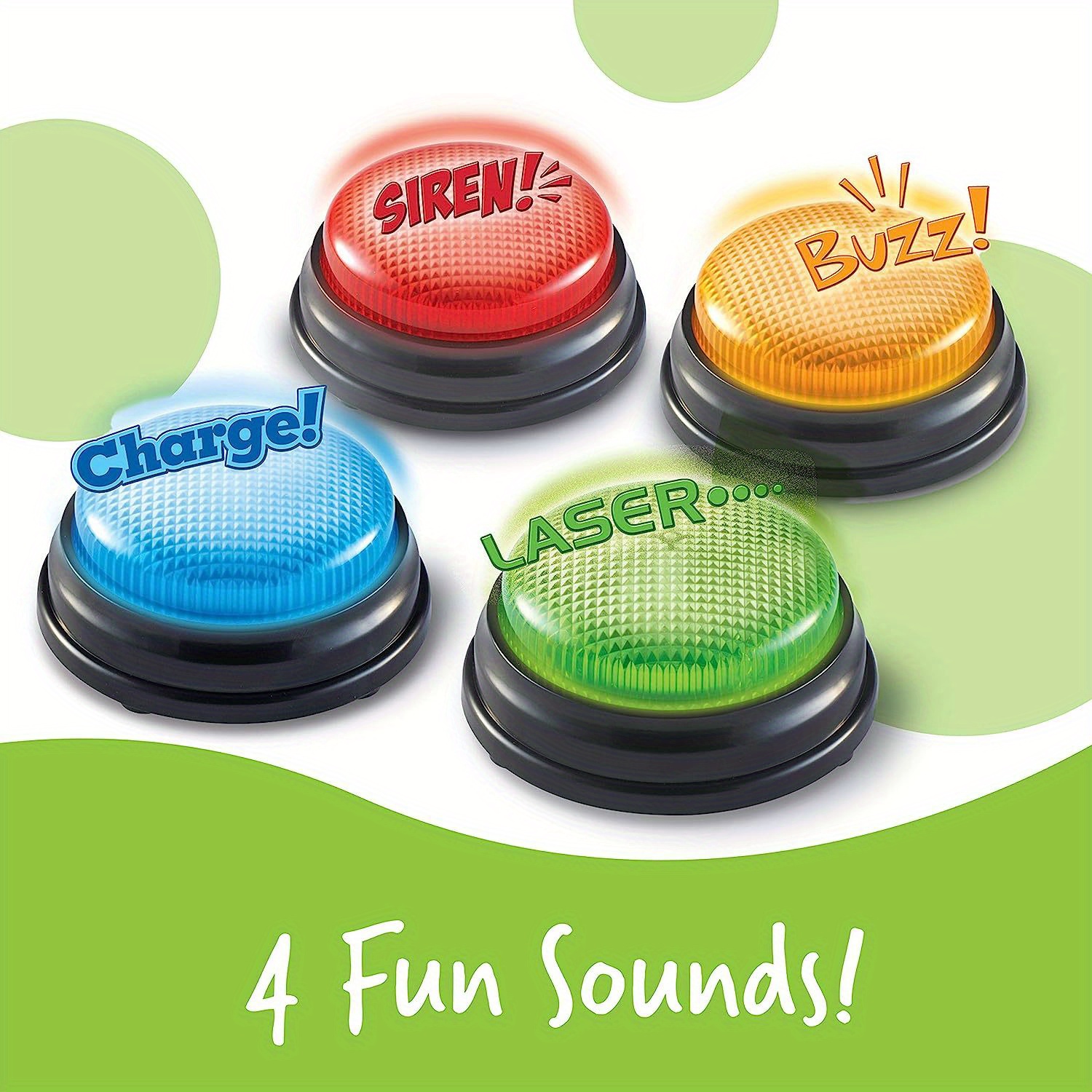 Party Games Quiz - 4 Uds. De luces y sonidos,