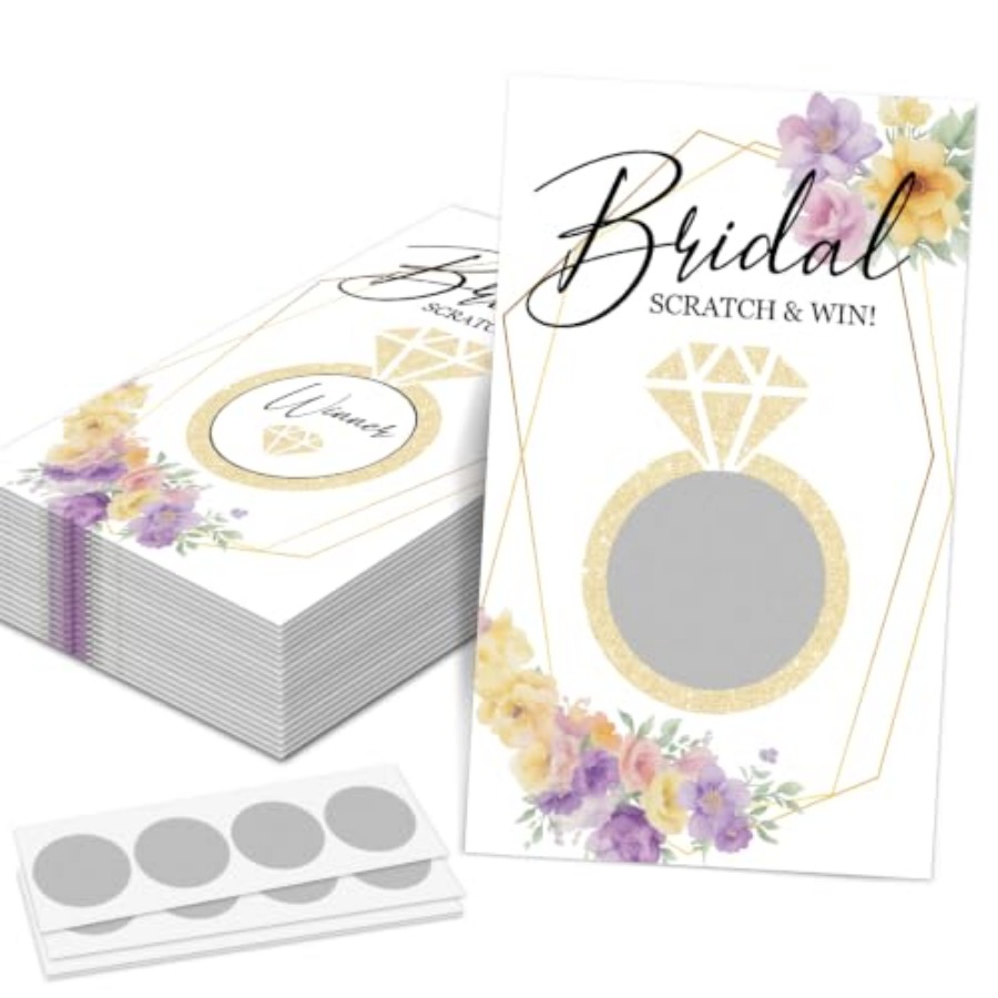 Party Games Bridal Shower - Juego de Raspar para Despedida de