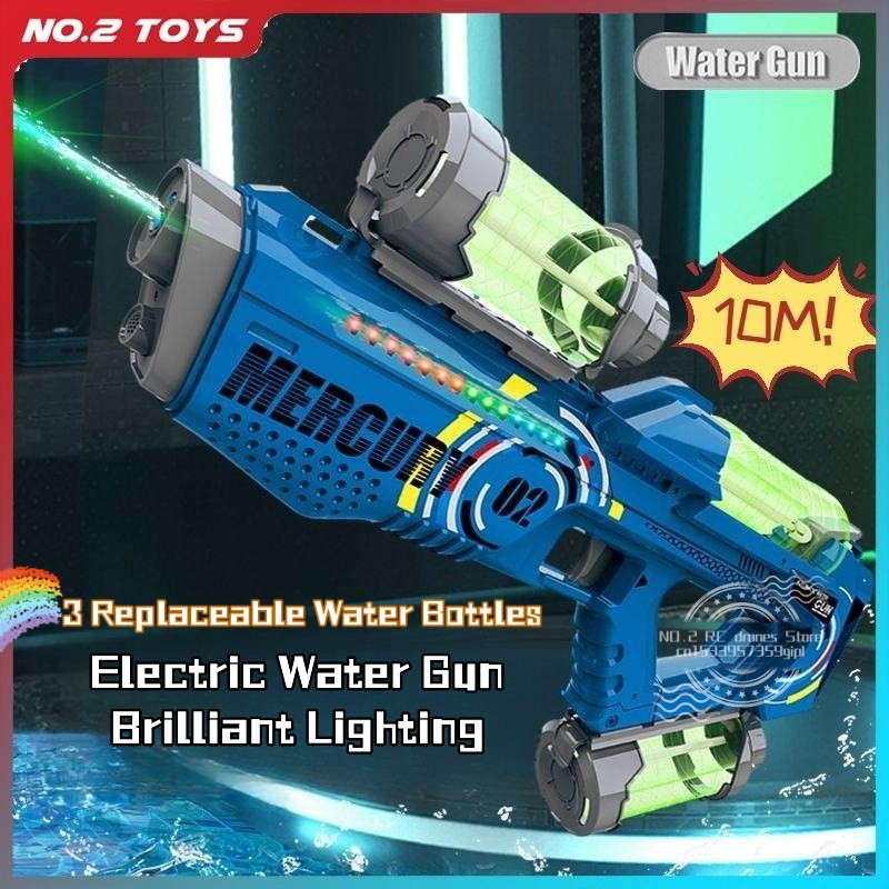 Party Games Quiz - Pistola de agua eléctrica totalmente automática