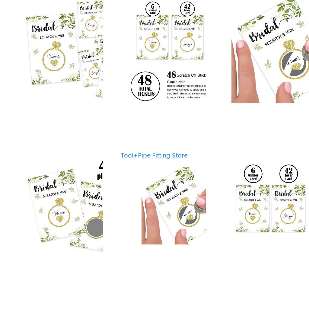 Party Games Bridal Shower - F92B Juego cartas para rascar y