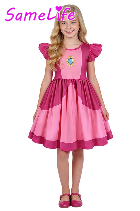 Disfraz de Princesa Peach Rosa - Party Games Youth reseña y precio