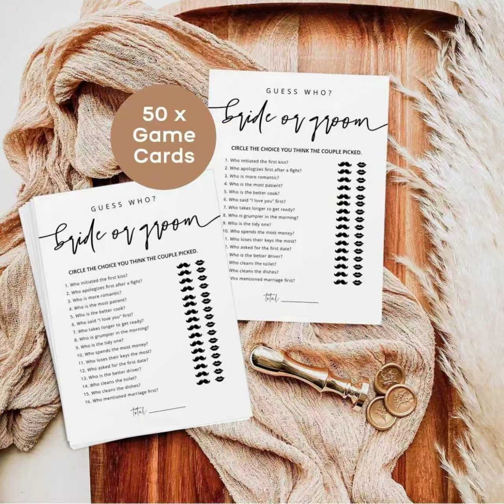 20 Tarjetas de Juego para Boda - Party Games Bridal Shower reseña y precio