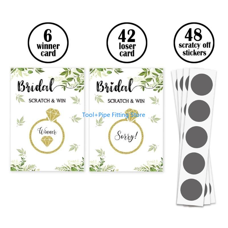 F92B Juego cartas para rascar  - Party Games Bridal Shower reseña y precio
