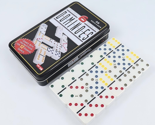 Elegante Juego de Dominó Doble - Party Games Box reseña y precio