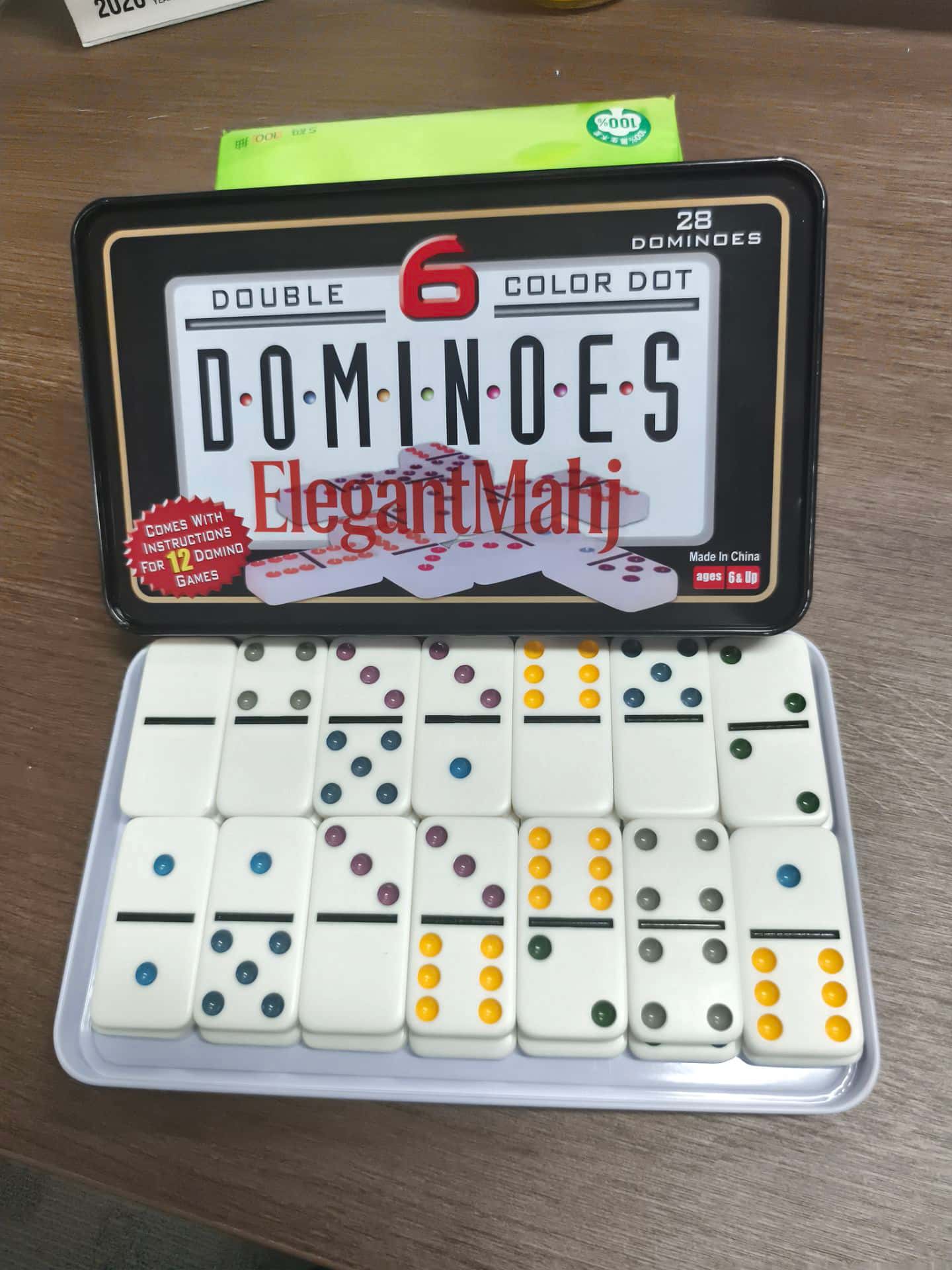 Elegante Juego de Dominó Doble - Party Games Box reseña y precio